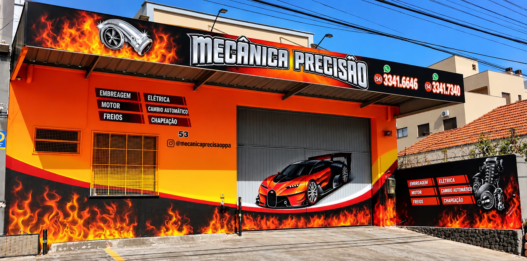 Fachada da Mecânica Precisão
